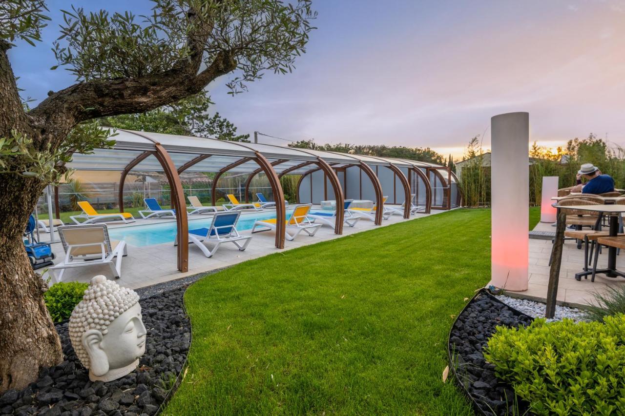 Logis Hotel Restaurant Le Clos Fleuri Castelnaudary Exterior photo